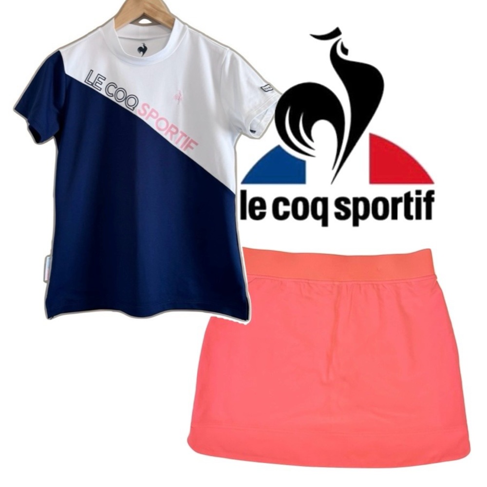 Golf Outfit Le Coq Sportif Golf Shirt and 32 Cool Coral Skort